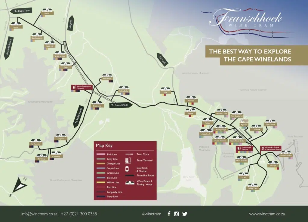 Itinerário Itinerary Mapa de roteiro / degustação